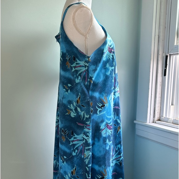 New Gear Blue Print Sleeveless Maxi Dress - Picture 9 of 11